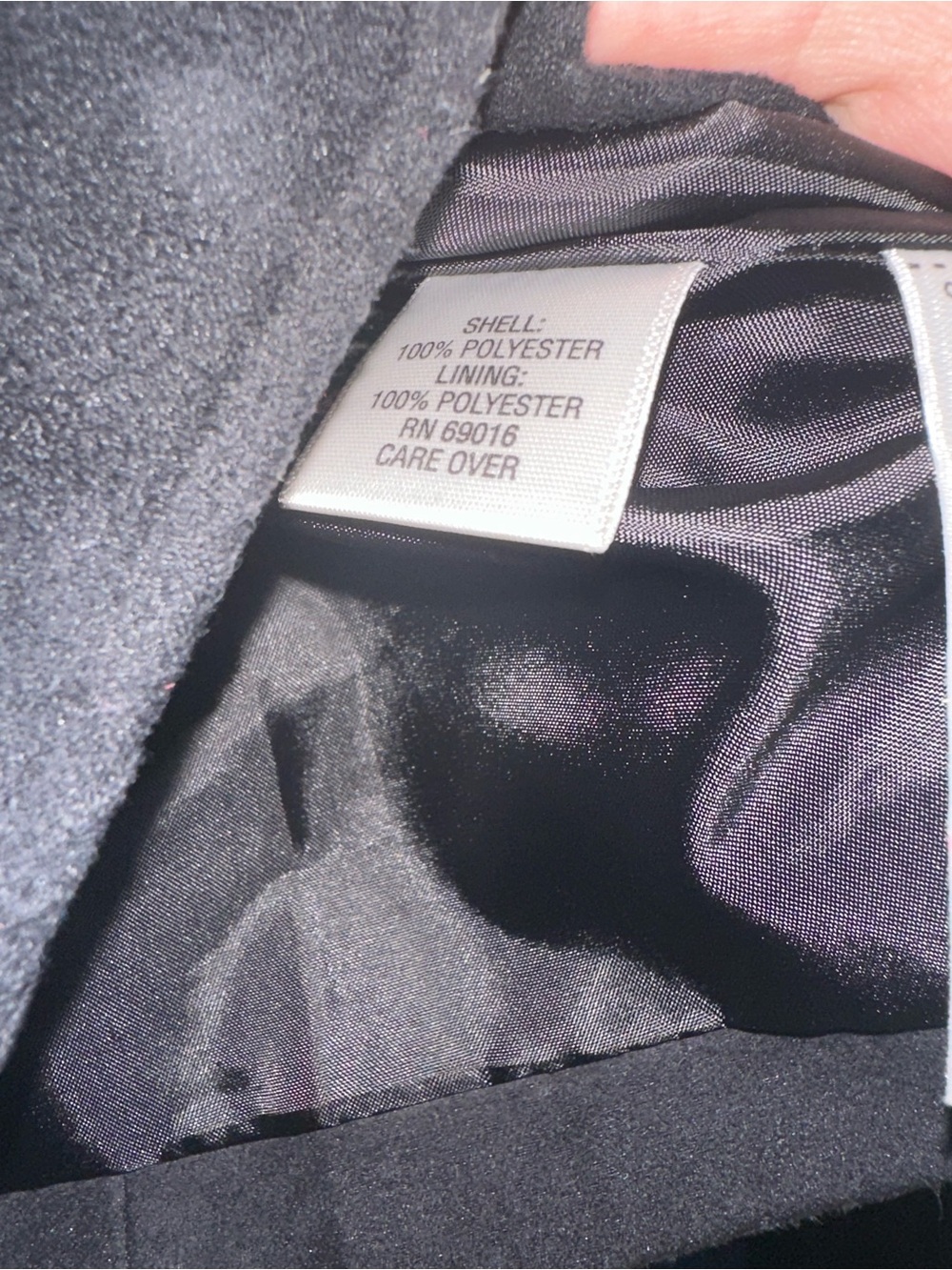 Women's Black Suede Button-Front Jacket - Picture 2 of 3